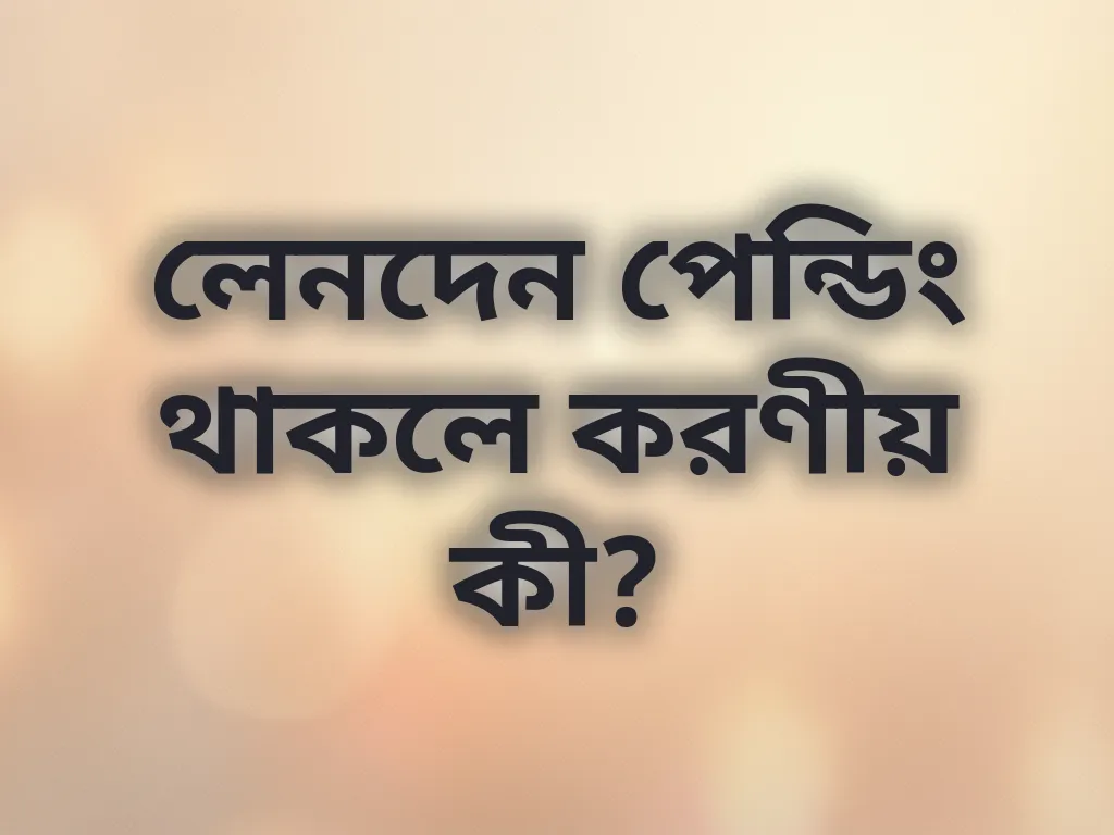 লেনদেন স্ট্যাটাস